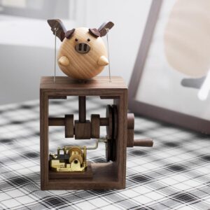 Wooden Music Octave Box Flying Pig Unique Gifts