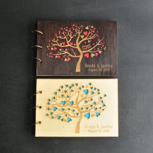 Personalized Wedding Owls Tree Rustic Wedding Memoires Well Wishes Guest Book