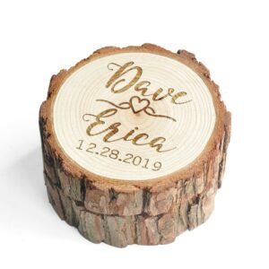 Personalized Engraving Rustic Ring Box